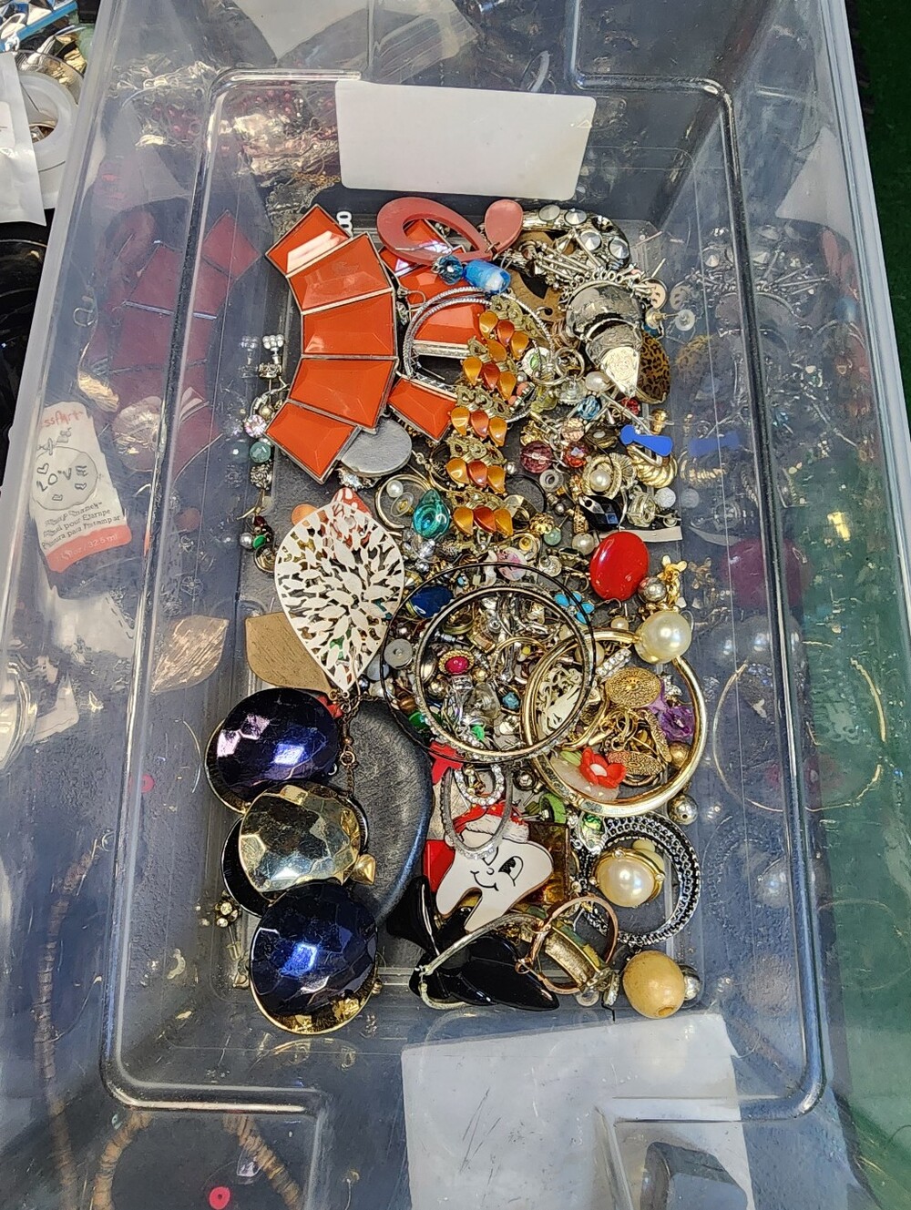 1lb Mixed Jewelry For Crafting May Or May Not Have Matches